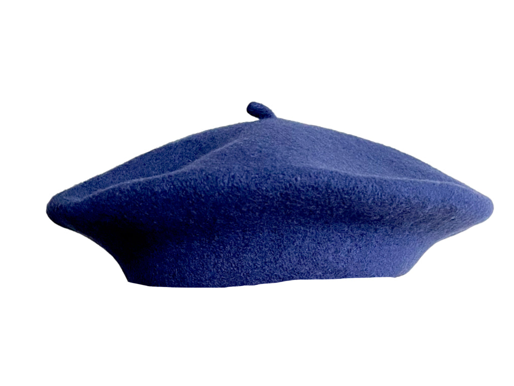 Pure Wool Beret - Dark Blue – Sainoah Scarves